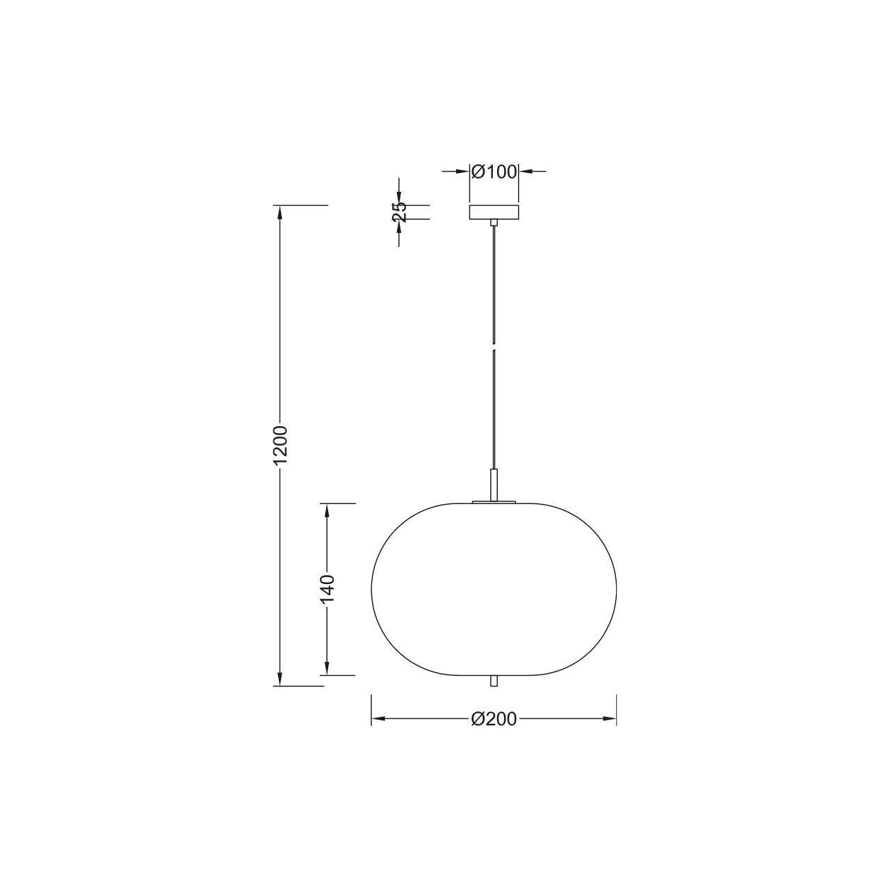 PENDUL S011R-1H-1xE14 OPAL STICLA ELIPTIC - imagine 4