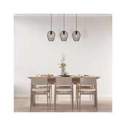 Alternative view of PENDUL W005S-3H-3xE27-METAL NEGRU