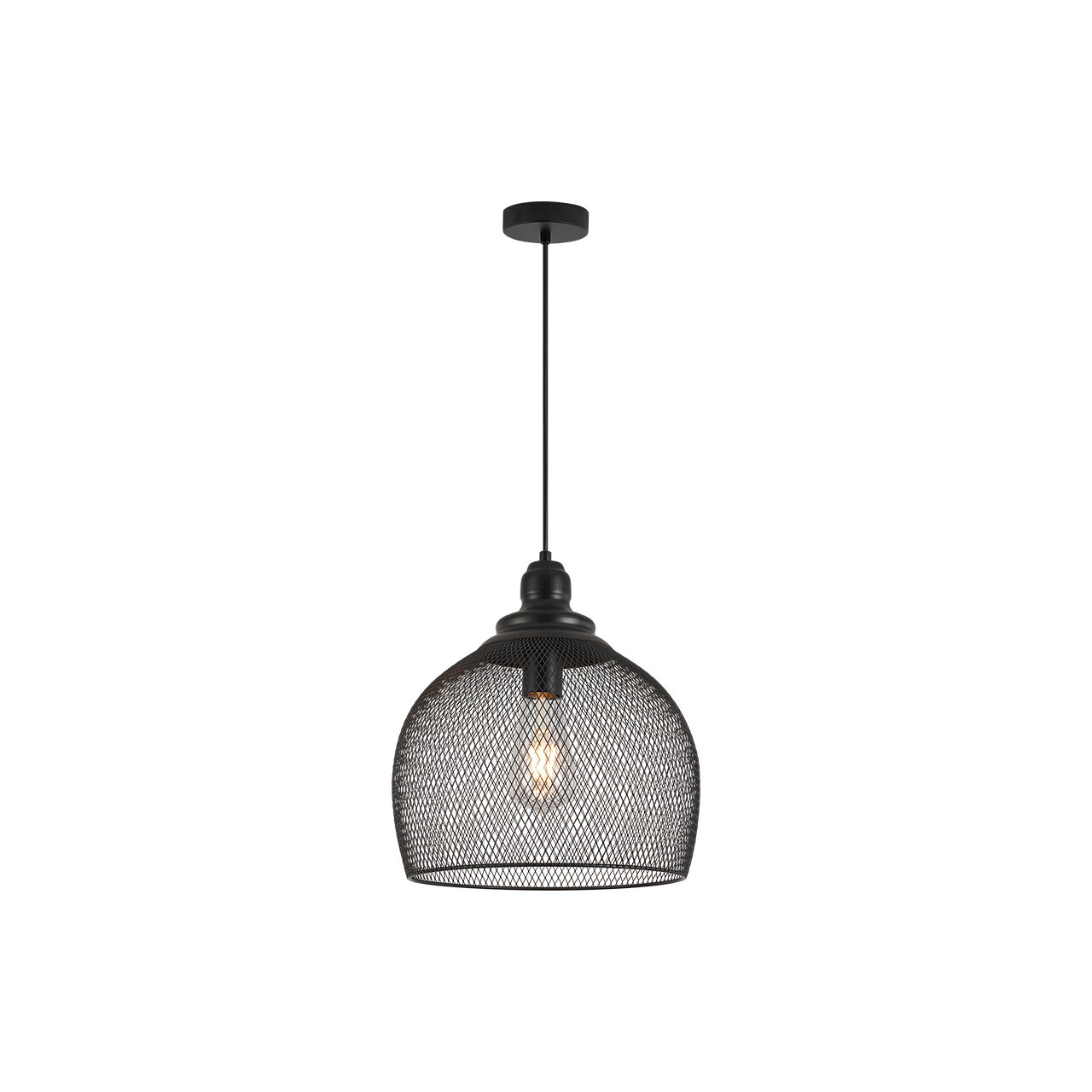 PENDUL W006R-1H-1xE27 NEGRU - Instadepot