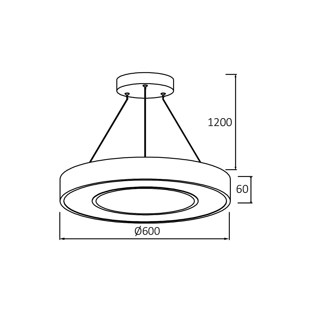 PLAF. LED SUSP 45W TELECOMANDA ALB BLADE RND - imagine 5