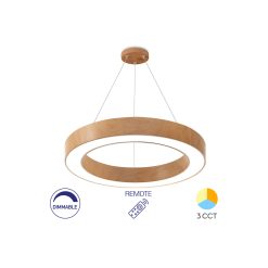 PLAF. LED SUSP 45W TELECOMANDA LEMN BLADE RND - Instadepot