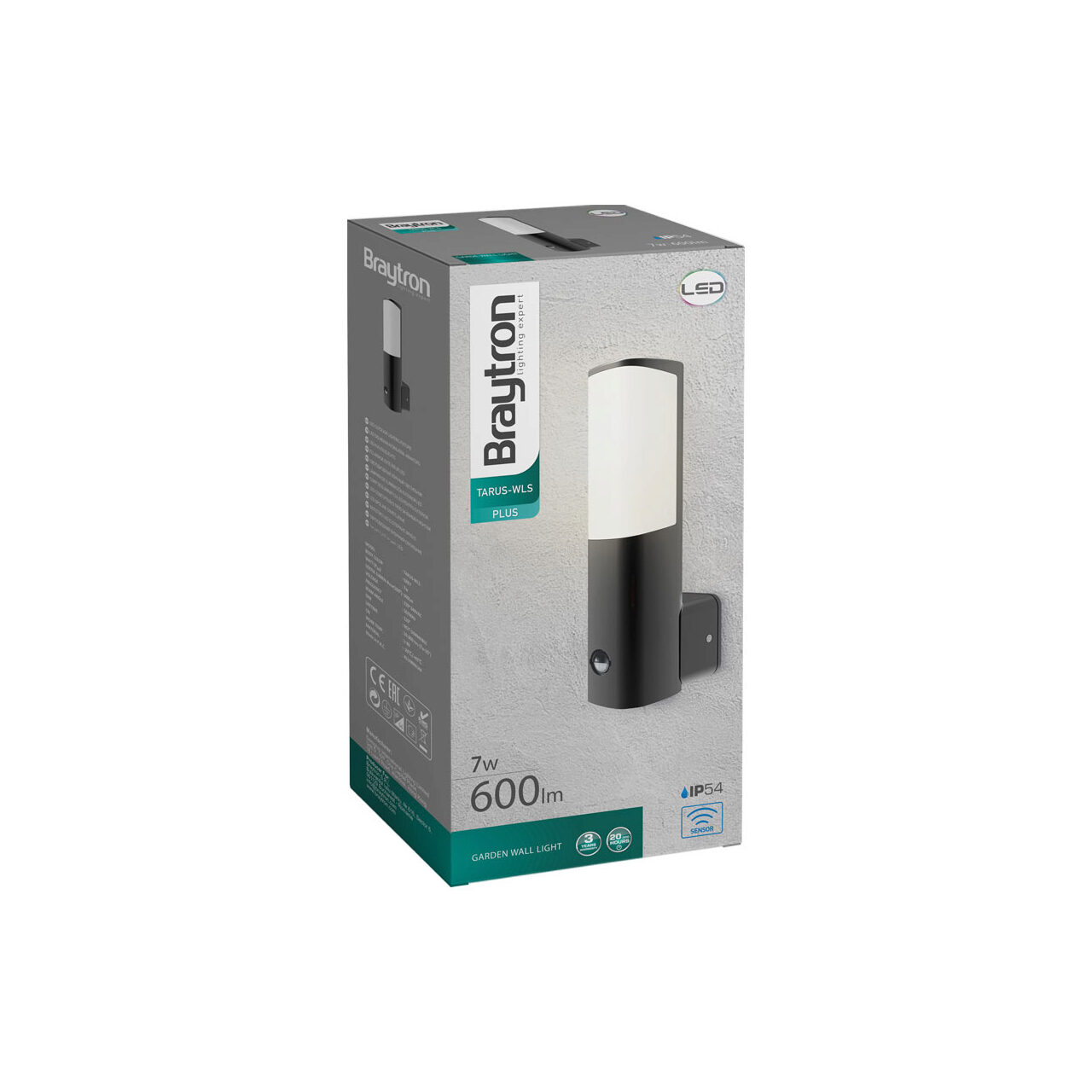 PLAFONIERA LED 7W 600LM 3000K IP44 SENZORTARUS WLA - imagine 5