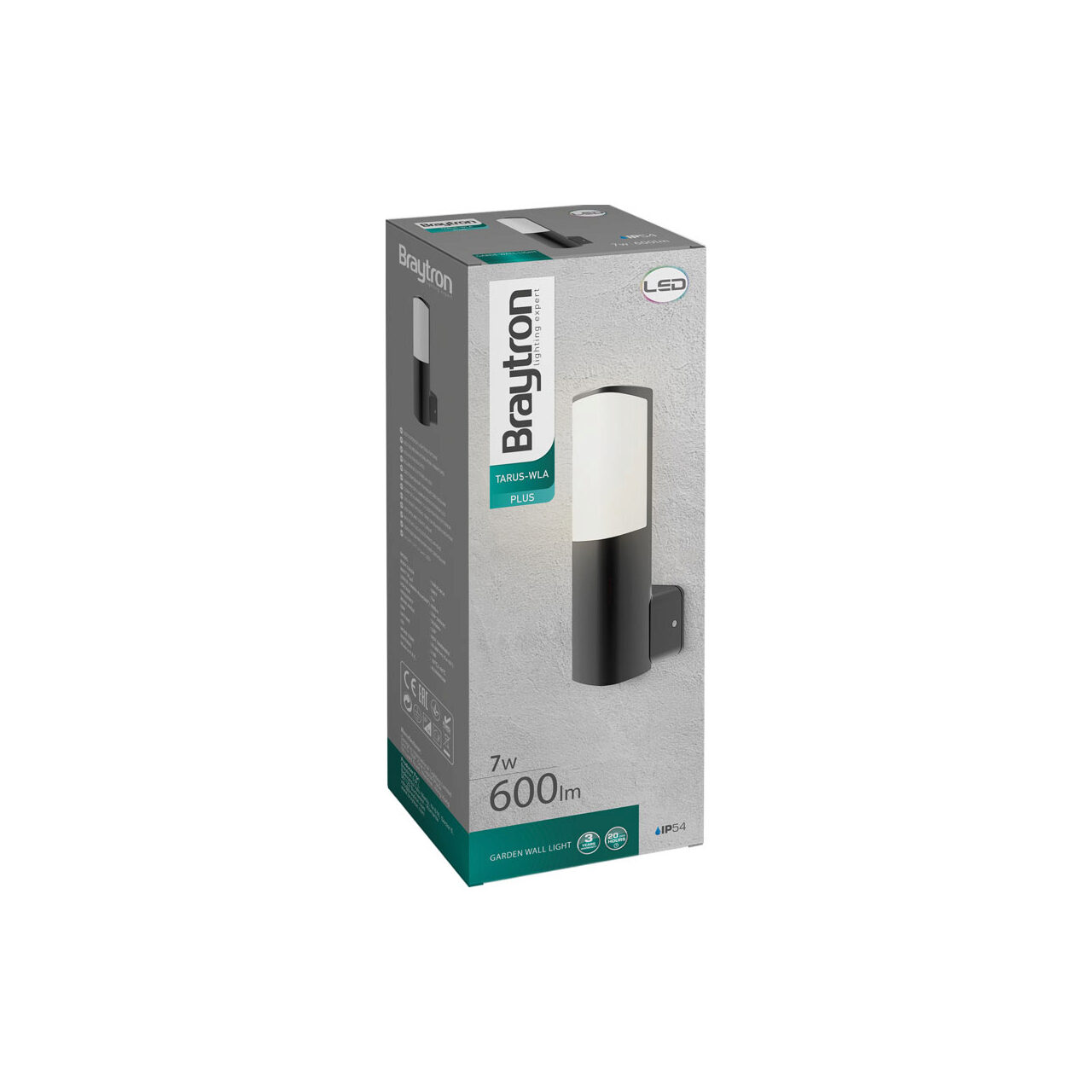 PLAFONIERA LED 7W 600LM 3000K IP54 TARUS-WLA,PLUS - imagine 5