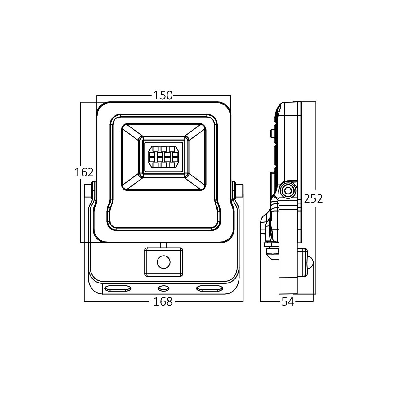 PROIECTOR LED 30W 6500K+ SENZOR,BR PLUS IP65/44 - imagine 4