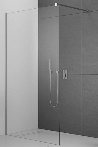 Perete dus walk-in, 130x200 cm Dezit, profil crom, geam transparent anticalcar 6 mm - imagine 5