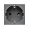 Priza Schuko Negru 2M 2P+E 16A