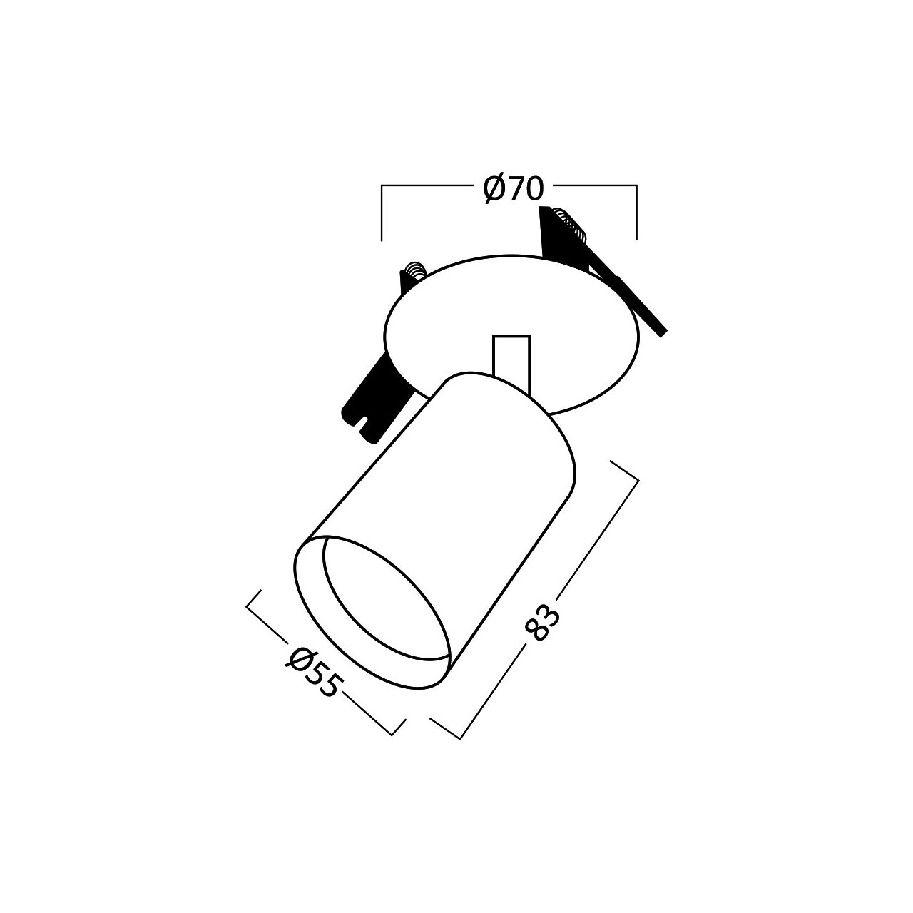 SPOT GU10 PT RIGIPS ALB PLUS CSD-1 - imagine 4