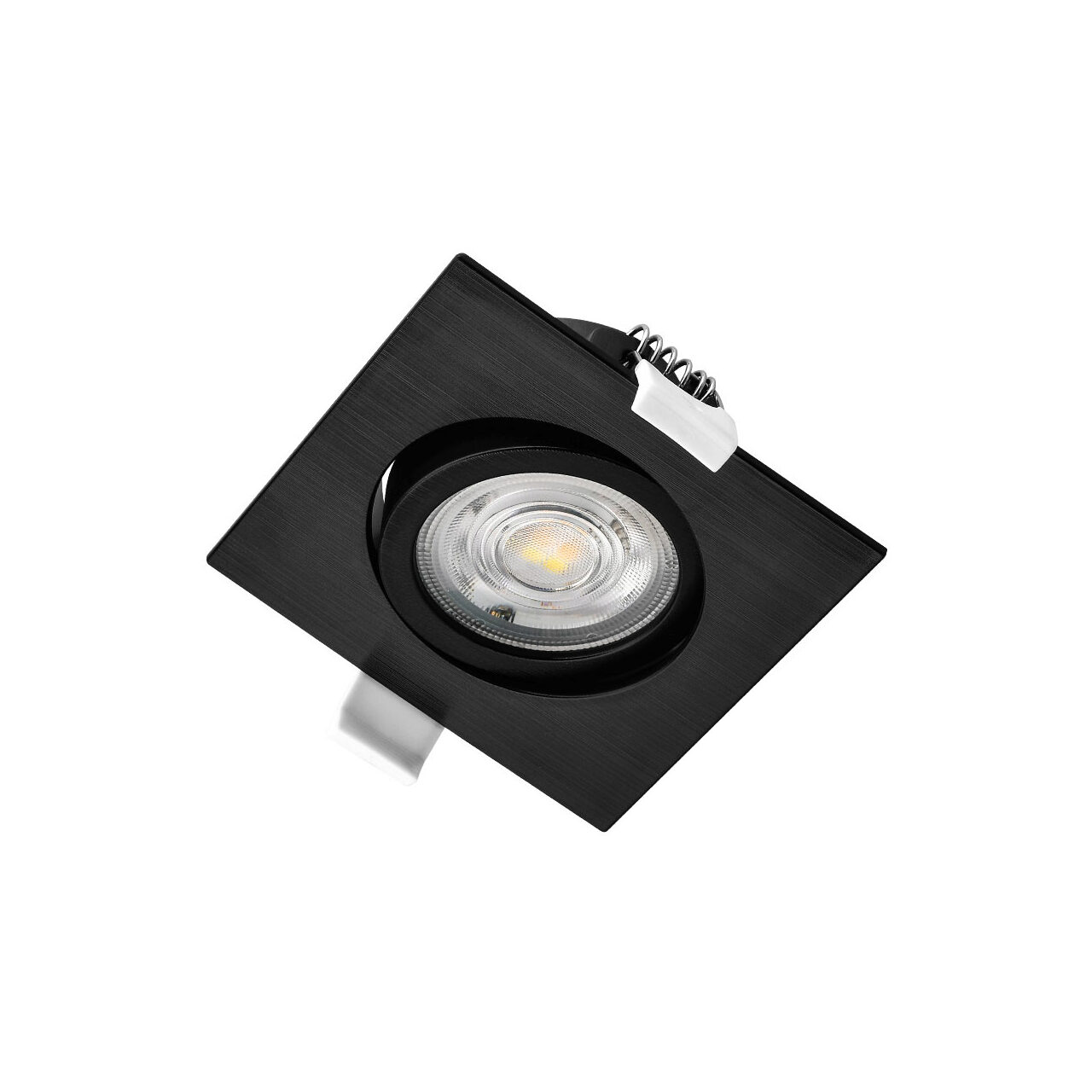 SPOT LED PATRAT 7W DIM 3IN1 230V IP20 NEGRU ROTA. - imagine 4
