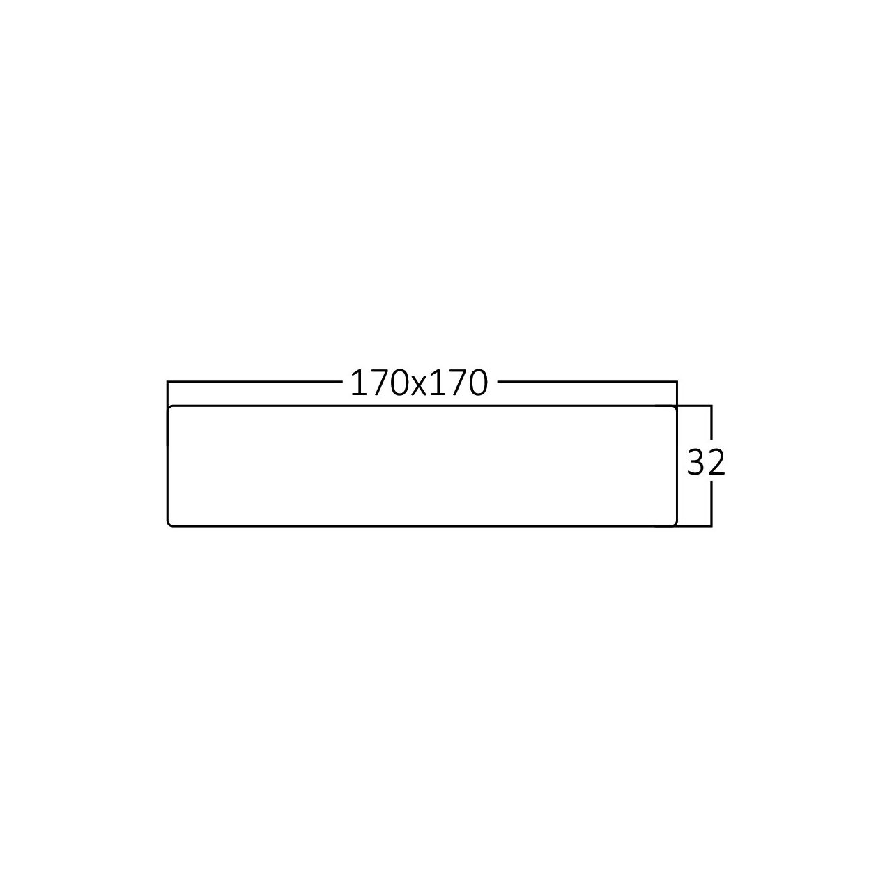 SPOT LED PATRAT PT 12W 910LM 6500K D:170x170X38MM - imagine 6