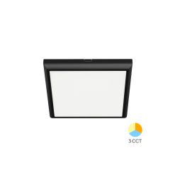 SPOT LED PATRAT PT 20W 2000lm 3in1 NEGRU IP40 - Instadepot