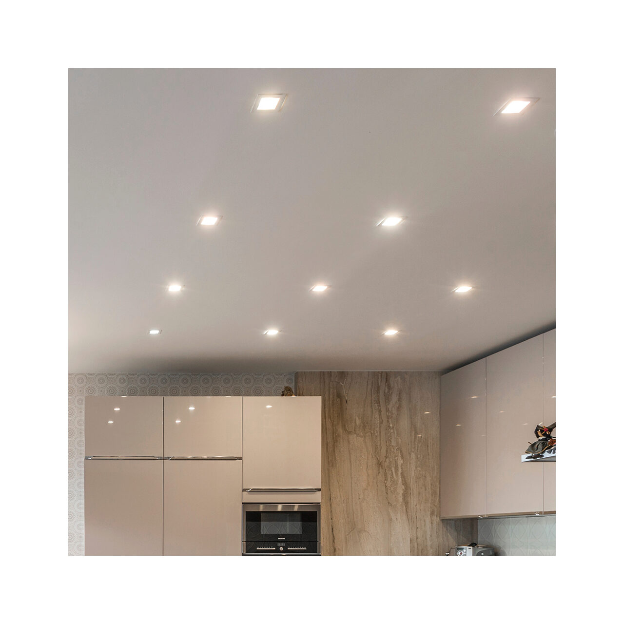 SPOT LED PATRAT ST 12W 910LM 3000K D:170x170MM - imagine 2