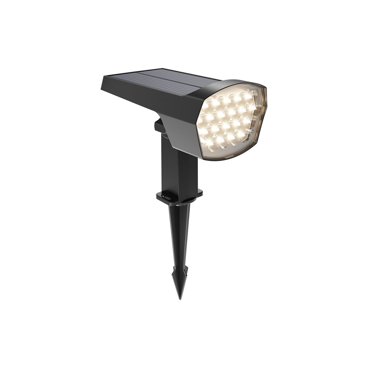 SPOT LED PT GRADINA 12W 2in1+SOLAR IP65 GRI - imagine 3