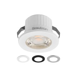 SPOT LED ROTUND 3W 38G 3C 4000K IP54 ALB BRY. - Instadepot