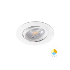 SPOT LED ROTUND 7W 3IN1 230V IP20 ALB ROTABIL - Instadepot