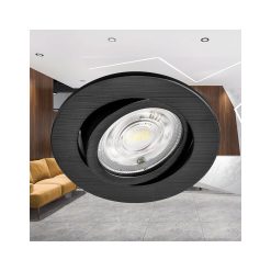 Alternative view of SPOT LED ROTUND 7W 3IN1 230V IP20 NEGRU ROTABIL