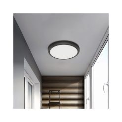Alternative view of SPOT LED ROTUND PT 20W 2000lm 3in1 NEGRU F:225MM IP40