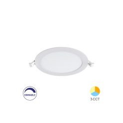 SPOT LED ROTUND ST 12W 1120LM DIM 3in1 F:170MM ALB IP40 - Instadepot