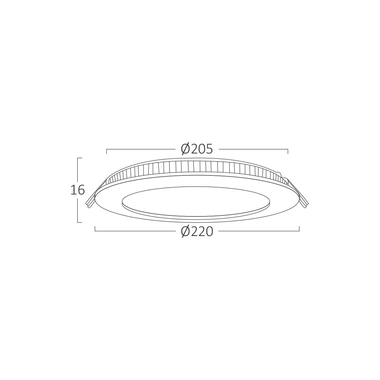 SPOT LED ROTUND ST 18W 1360LM 3000K F:225MM BRAYTR - imagine 7