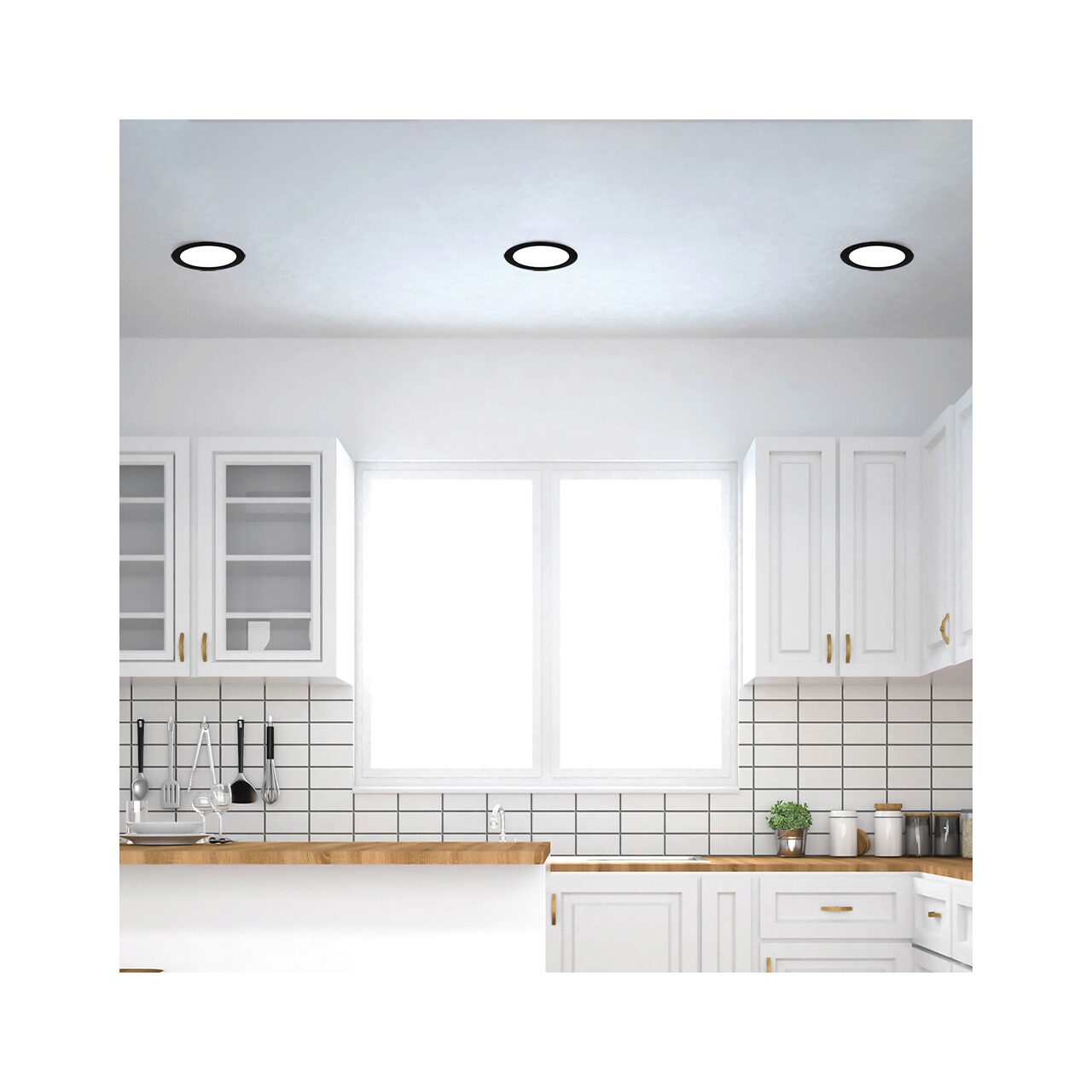 SPOT LED ROTUND ST 18W 1760LM DIM 3000K F:229MM NEGRU IP40 - imagine 2