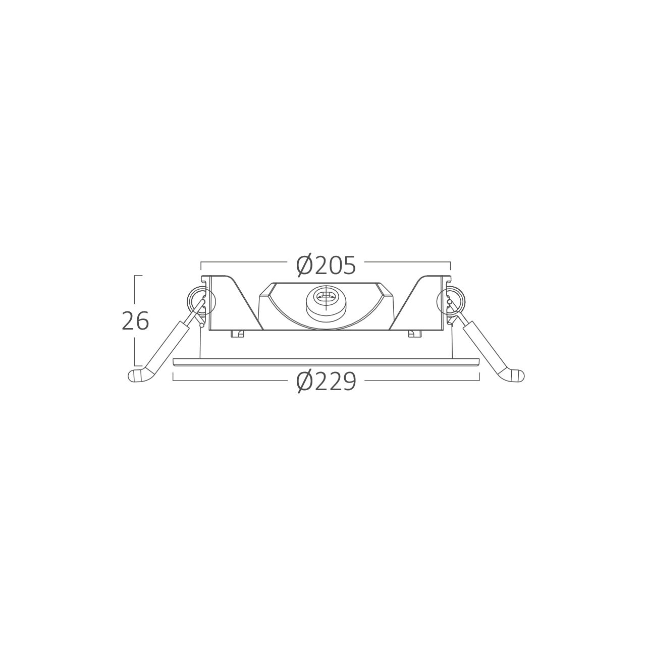 SPOT LED ROTUND ST 18W 1760LM DIM 3000K F:229MM NEGRU IP40 - imagine 7