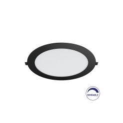 SPOT LED ROTUND ST 18W 1760LM DIM 6500K F:229MM NEGRU IP40 - Instadepot