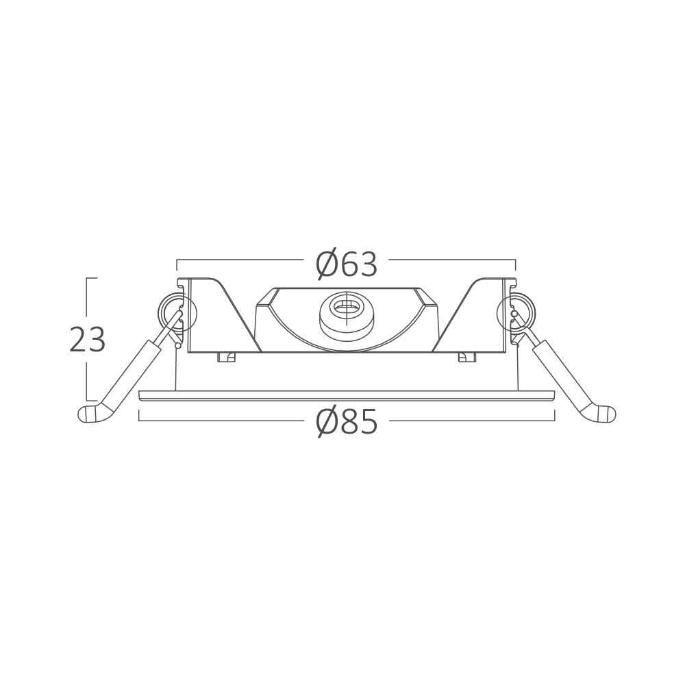 SPOT LED ROTUND ST 3W 240LM 6500K F:85MM BR PLUS** - imagine 6