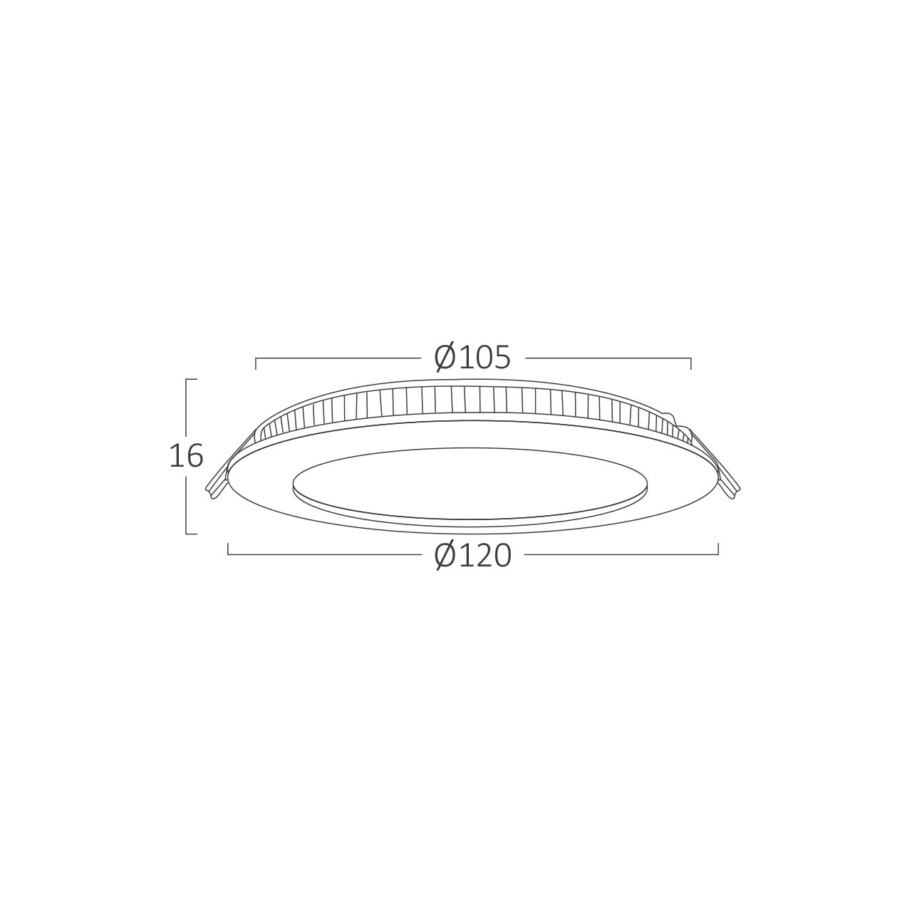 SPOT LED ROTUND ST 6W 350LM 3000K F:120MM - imagine 7