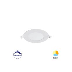 SPOT LED ROTUND ST 6W 470LM DIM 3in1 F:128MM ALB IP40 - Instadepot
