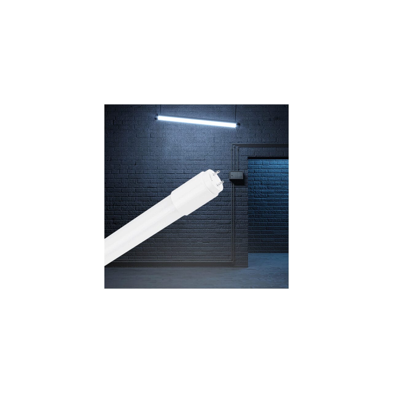 TUB LED 1200MM 18W 1800LM 4000K T8 ALB 2CAP - imagine 2