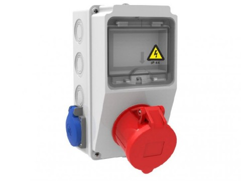 Tablou Sigurante 1P (5x32A) 380V + 2P (1x16A) 220V IP44 - Instadepot