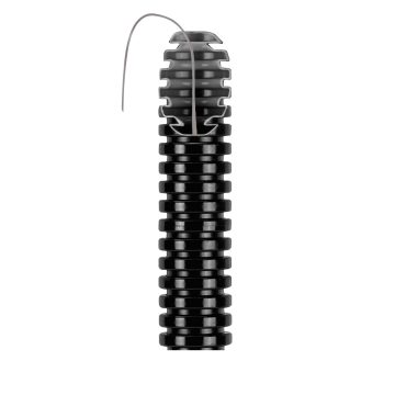 Tub Flexibil cu Fir 20mm Negru 100m/Colac