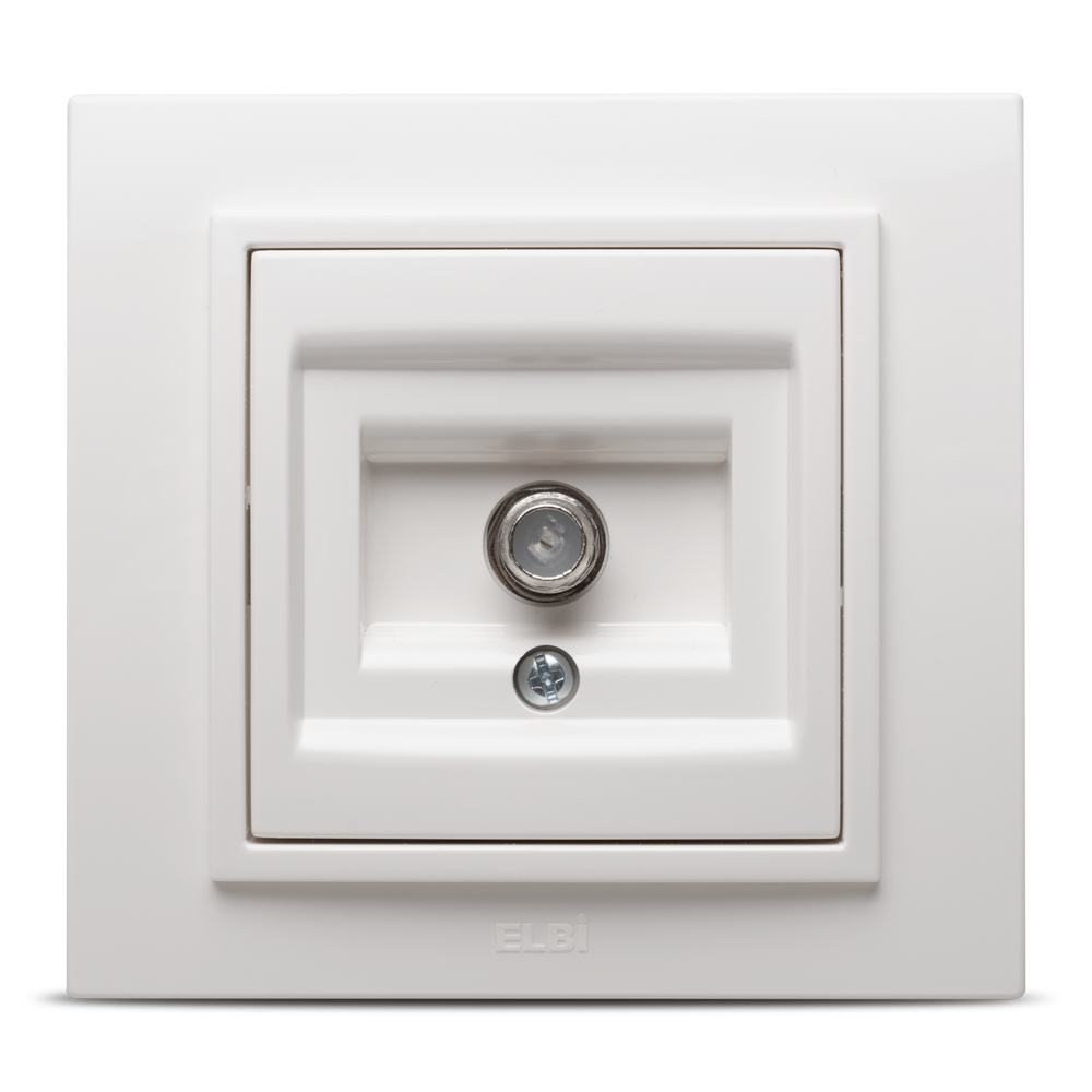 Zena Alb Priza Satelit F Conector ST - Instadepot