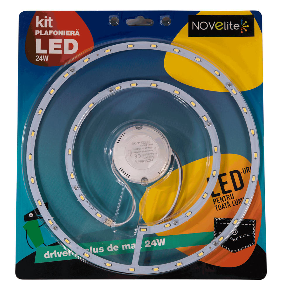 Kit LED Plafoniera 24W 6500K - Instadepot