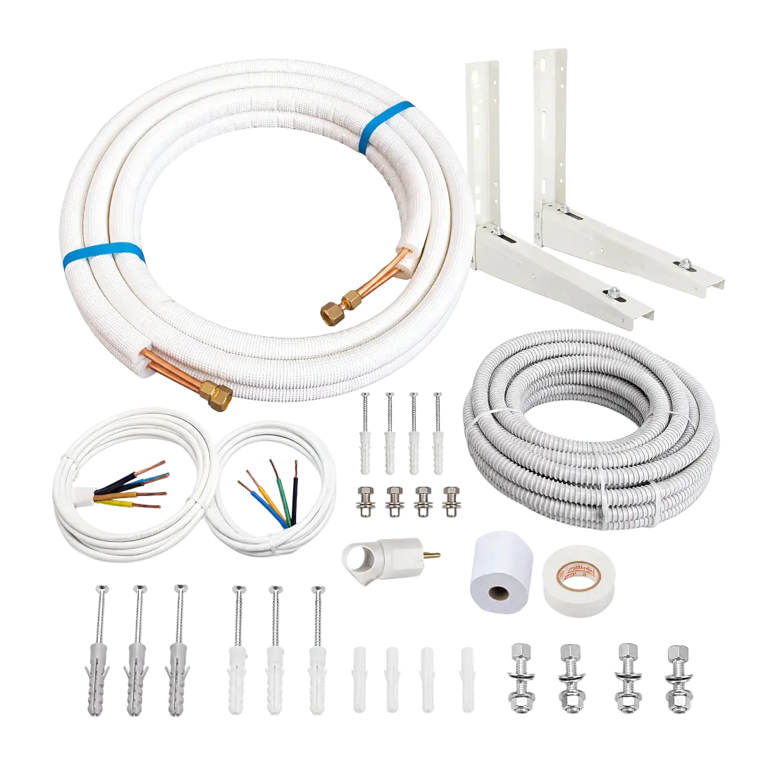 Kit complet instalare aer conditionat 9000-12000 BTU 3 m cu console incluse